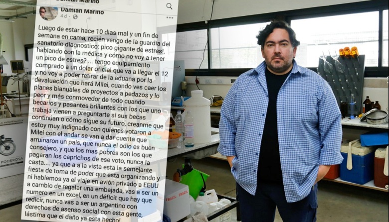 Murió angustiado Damián Marino investigador del Conicet referente de