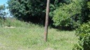 ¿Un poste de luz dentro de una propiedad privada?