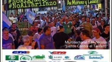 Marcha y ruidazo en San Nicolás mañana a partir de las 19:30hs