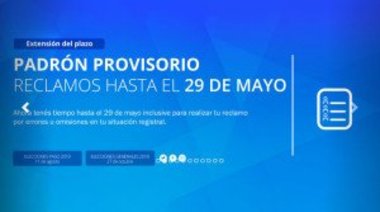 Hasta el 29 de mayo hay tiempo para empadronarse.  Que no te dejen afuera