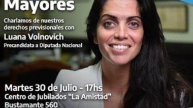 Luana Volnovich, la voz de la tercera voz en el congreso de Unidad Ciudadana, en San Nicolás