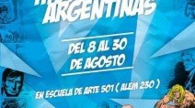 Historietas Argentinas, una muestra en la escuela de Arte de San Nicolás