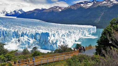 Comenzó la ruptura del glaciar Perito Moreno