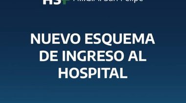 Nuevo esquema de ingreso al Hospital San Felipe