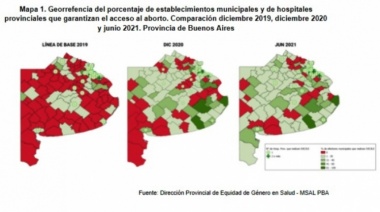 Ya son 449 los hospitales y centros de salud que garantizan el aborto en toda la Provincia
