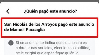San Nicolás. Los anuncios de campaña del Intendente que pagamos todos