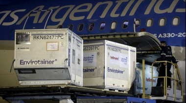 Con un nuevo arribo de vacunas, la Argentina superó los 63 millones de dosis