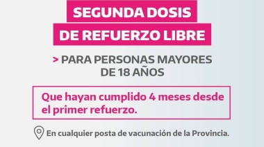 Kicillof anunció segunda dosis de refuerzo libre para mayores de 18 años