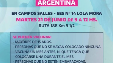 Vacunación contra la Fiebre Hemorrágica Argentina en el  hospital San Felipe