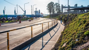 Finalizó la obra de ingreso al muelle en el Puerto de San Nicolás.