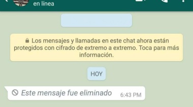 Cómo saber lo que decía un mensaje eliminado en WhatsApp