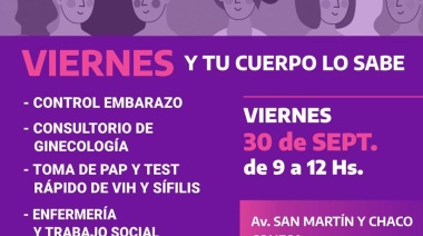 Controles de salud: viernes y tu cuerpo lo sabe en Conesa