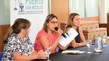 Más de 40 escuelas recibieron equipos de ventilación del ministerio de Educación y el Puerto de San Nicolás.