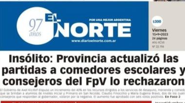 Maria Eugenia Bravo y  Claudio Finocchio. El Consejo Escolar debe velar por garantizar calidad en los comedores escolares