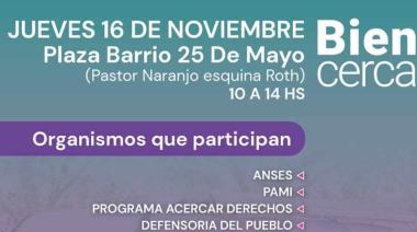 Bien Cerca, el jueves en Barrio 25 de Mayo