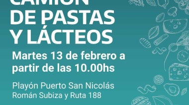 Martes de camión de pastas y lácteos al puerto de San Nicolás