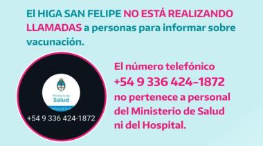Alerta. Advertencia sobre estafas por vacunación