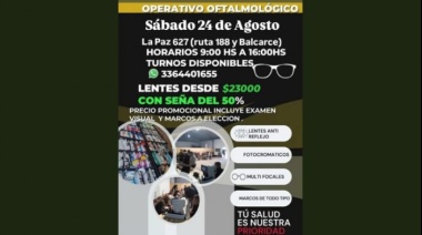 Vuelve el operativo oftalmológico