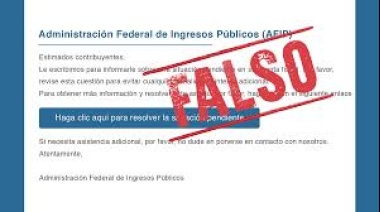 Están llegando mails con presuntas multas a contribuyentes. Se trata de phishing
