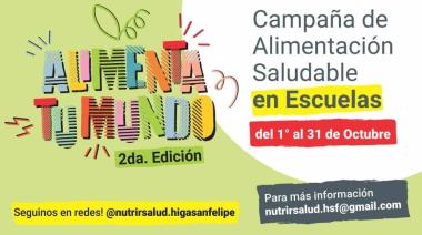 Se viene la 2da edición de la campaña: "Alimentá tu Mundo" en las escuelas