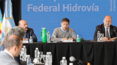 Kicillof pidió que el Estado se haga cargo del cobro de los peajes de la Hidrovía