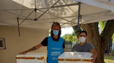 4050 vacunas Sinopharm acaban de llegar a San Nicolás