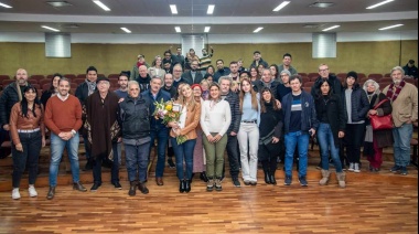 Julia Strada visitó San Nicolás y compartió actividades con Cecilia Comerio