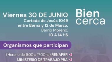 Bien Cerca el viernes en Barrio Moreno