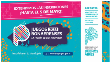 Se extendió la inscripción a los Juegos Bonaerenses 2023