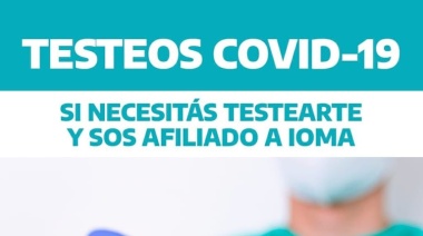 Testeos Covid-19 en el hospital San Felipe para afiliados a IOMA
