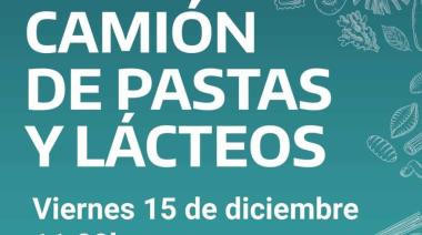 El camión de pastas y lácteos llega al Puerto de San Nicolás