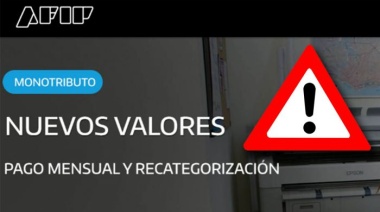 Prorrogan hasta el 27 de enero el plazo para recategorización en el Monotributo