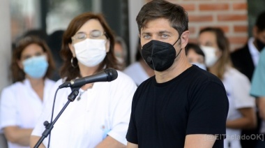 Kicillof anunció que la semana próxima comenzará la vacunación de docentes con factores de riesgo