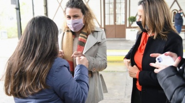 Cecilia Comerio presente en el relevamiento de géneros en el ámbito portuario