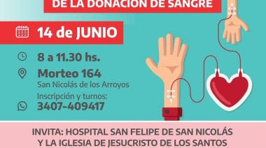Colecta de sangre en el hospital San Felipe por el Día Mundial del Donante