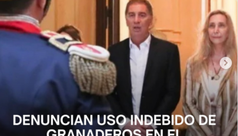 Denuncia por uso de granaderos en un cumpleaños en casa Rosada