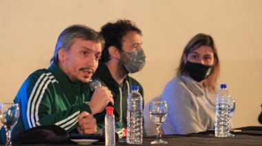 Cecilia Comerio encabezó acto virtual junto a Máximo Kirchner