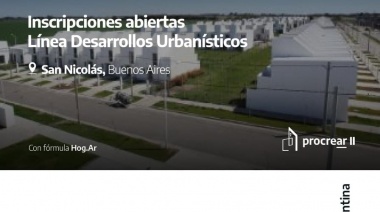Procrear II – Nueva inscripción para sortear viviendas en Desarrollos urbanísticos en San Nicolás