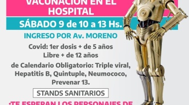 Jornada de vacunación en el hospital para niños y adolescentes