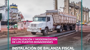 Entró en funcionamiento la balanza fiscal en el Puerto de San Nicolás.