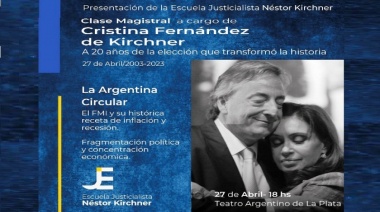 Presentan la Escuela Justicialista Néstor Kirchner en el Teatro Argentino de La Plata