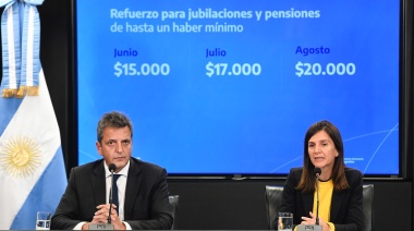 Raverta y Massa anunciaron el aumento del 21% para jubilaciones, pensiones y asignaciones