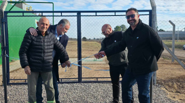 Mauro Poletti inauguró la planta cloacal de El Paríso