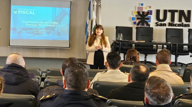 San Nicolás: capacitaron a miembros de fuerzas de seguridad nacionales y de la policía provincial sobre el sistema acusatorio