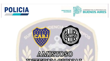 APREVIDE: Operativo de seguridad para Boca Juniors-Olimpia de Paraguay, Estadio de San Nicolás