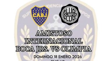 APREVIDE: Operativo de seguridad para Boca Juniors-Olimpia de Paraguay, Estadio de San Nicolás