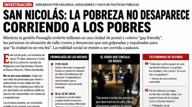 San Nicolás: la pobreza no desaparece corriendo a los pobres