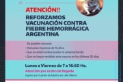 Se reforzó la vacunación contra la fiebre hemorrágica argentina en el San Felipe