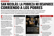 San Nicolás: la pobreza no desaparece corriendo a los pobres